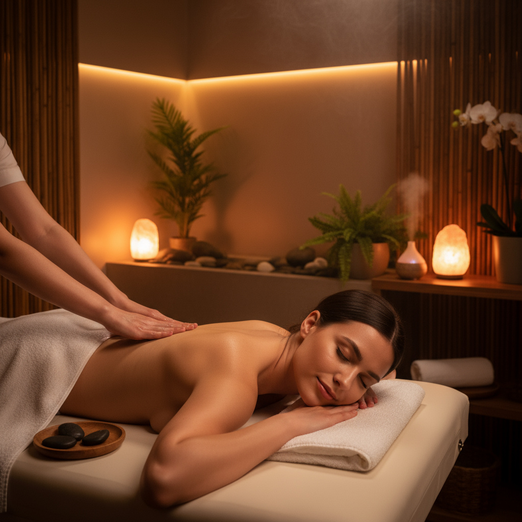 Entspannende Körpermassage